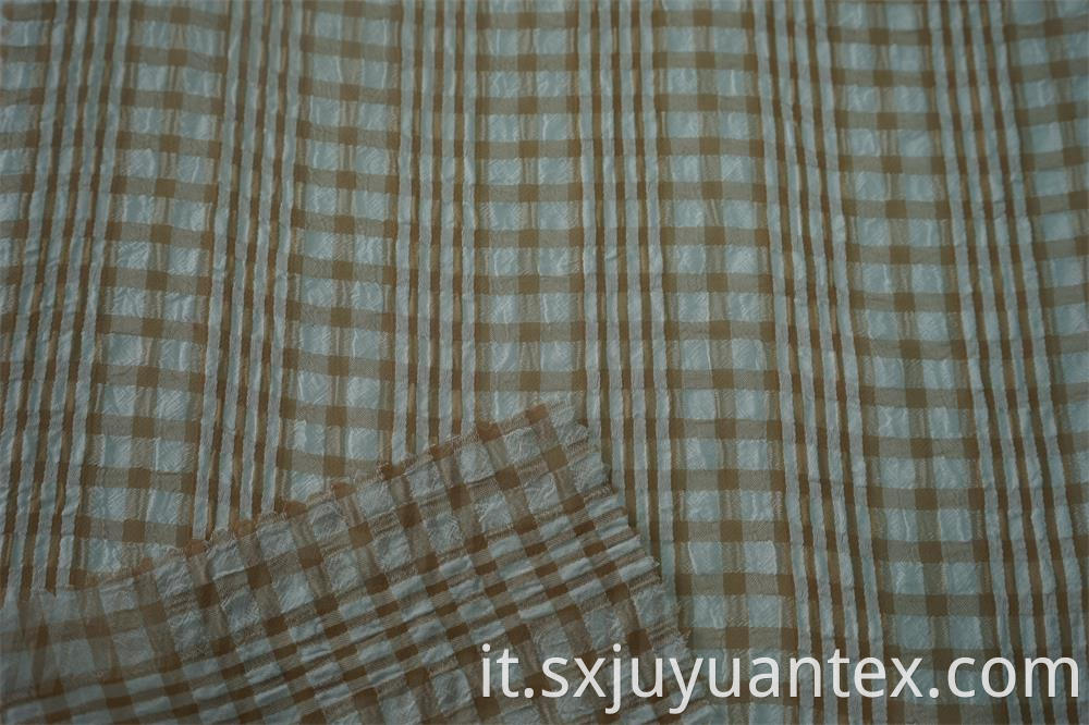 Polyester Multi Color Check Fabric